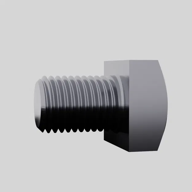 Trọn bộ ASME B18.2.1.1 | Đủ kích thước inch | 60mm | File STL ốc vít tối ưu cho in 3D - Image 4