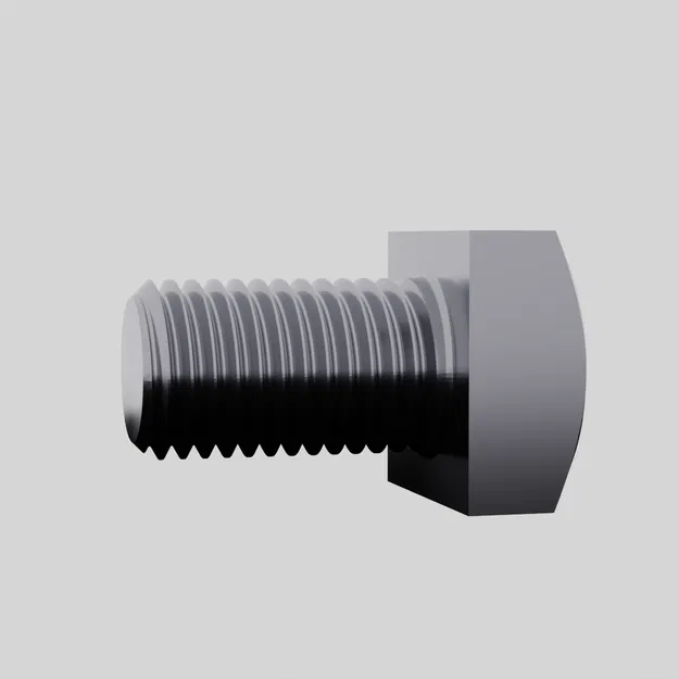 Trọn bộ ASME B18.2.1.1 | Đủ kích thước inch | 60mm | File STL ốc vít tối ưu cho in 3D - Image 6