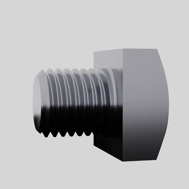 Trọn bộ ASME B18.2.1.1 | Đủ kích thước inch | 60mm | File STL ốc vít tối ưu cho in 3D - Image 14