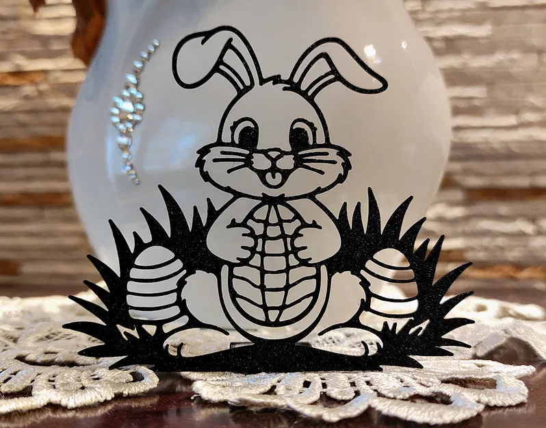 Mô hình trang trí 3D Lễ Phục sinh – Chú thỏ 12 - Image 1