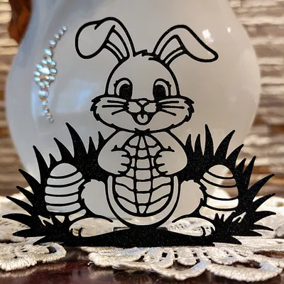 Mô hình trang trí 3D Lễ Phục sinh – Chú thỏ 12