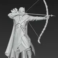 Mô hình 3D Elven Archer 1 - Cung thủ Elf huyền thoại - Thumbnail 2