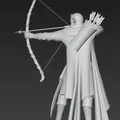 Mô hình 3D Elven Archer 1 - Cung thủ Elf huyền thoại - Thumbnail 3