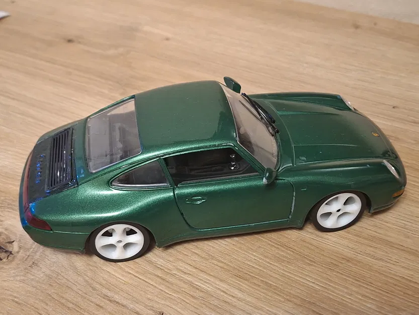 Bộ phụ kiện thay thế 3D cho mô hình xe Burago Porsche Carrera 1:24 - Image 1