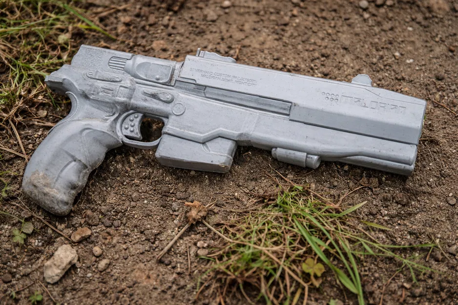 Mô hình súng Malorian Arms 3516 của Johnny Silverhand - Cyberpunk 2077 - Image 1