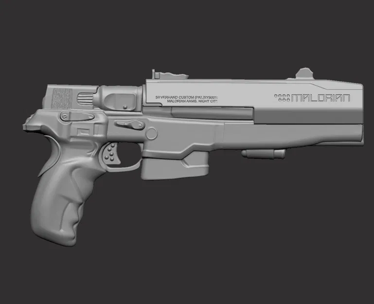 Mô hình súng Malorian Arms 3516 của Johnny Silverhand - Cyberpunk 2077 - Image 4