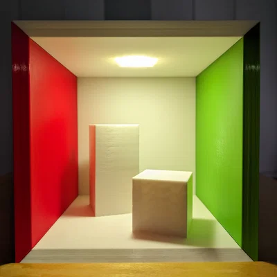 Cornell Box - Mô hình thử nghiệm dựng hình 3D