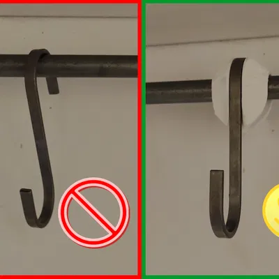 Ngàm cố định móc treo Ikea Bygel chữ S