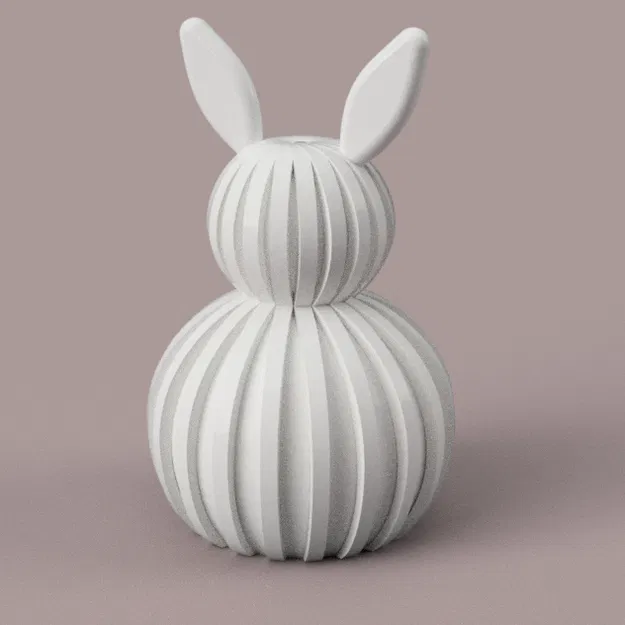Chú thỏ Phục sinh Ribbed Easter Bunny - Image 1