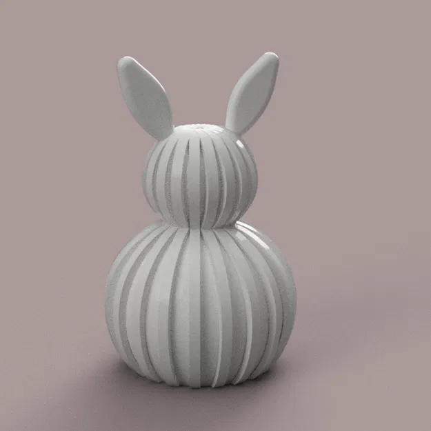 Chú thỏ Phục sinh Ribbed Easter Bunny - Image 3