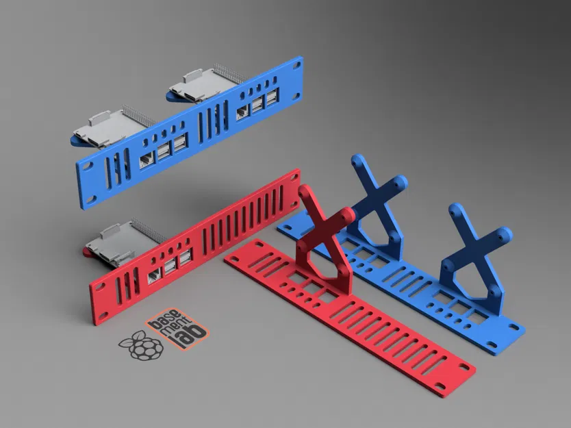 Khung gắn Rack 10 inch cho RASPBERRY PI 3_4_5 Model V - Image 1