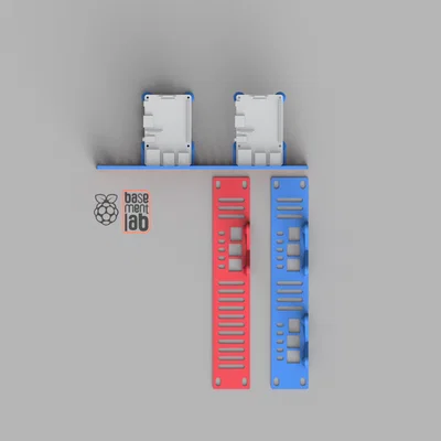 Khung gắn Rack 10 inch cho RASPBERRY PI 3_4_5 Model V