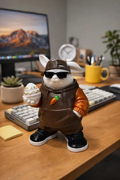 Urban Bunny – Mô hình thỏ Phục sinh phong cách đường phố cực chất - Image 2