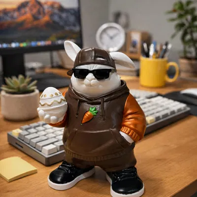 Urban Bunny – Mô hình thỏ Phục sinh phong cách đường phố cực chất