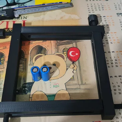 Khung kẹp cố định pin lithium 20cm hỗ trợ hàn điểm DIY