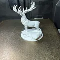 Majestic Stag – Mô hình điêu khắc hươu tinh xảo dành cho in 3D - Thumbnail 3