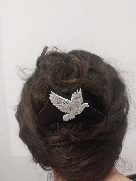 Lược cài tóc hình chim bồ câu in 3D tinh tế và sang trọng - Image 2