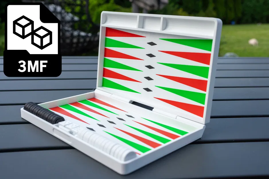 Bộ cờ Backgammon phiên bản du lịch - Image 1