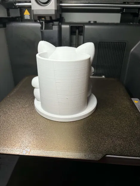 Ống Cắm Bút Hình Mèo Dễ Thương – Đồ Trang Trí Bàn Làm Việc Kawaii - Image 5