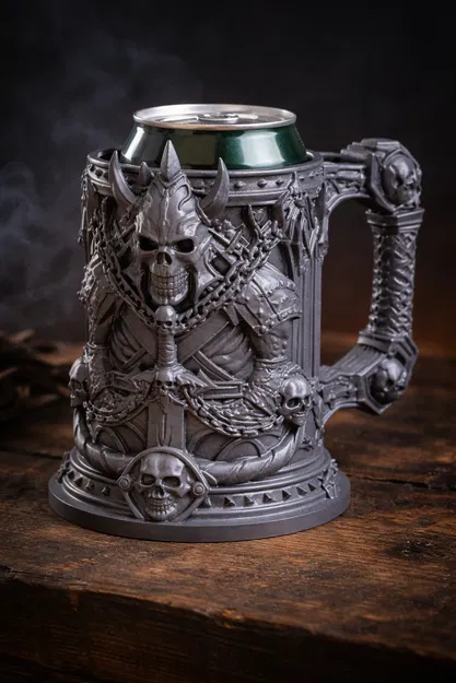 Cốc giữ lon bia chiến binh Skullbound War Tankard - Image 1
