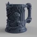 Cốc giữ lon bia chiến binh Skullbound War Tankard - Thumbnail 2