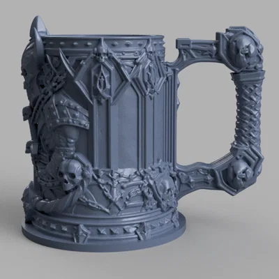 Cốc giữ lon bia chiến binh Skullbound War Tankard