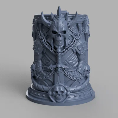 Cốc giữ lon bia chiến binh Skullbound War Tankard