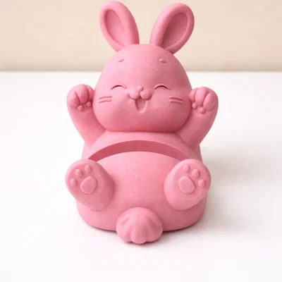 Giá đỡ điện thoại hình chú thỏ dễ thương - Đồ trang trí in 3D