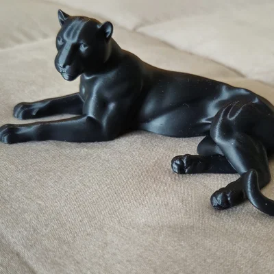Mô hình 3D Báo Đen (Pantera Nera Reale) trang trí để bàn cực chất