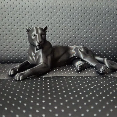 Mô hình 3D Báo Đen (Pantera Nera Reale) trang trí để bàn cực chất