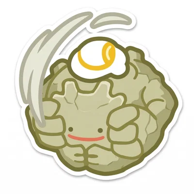 Khuôn cắt bánh quy hình Graveler Pokopia (Pokémon Cookie Cutter)