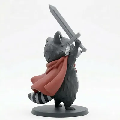 Raccoon Hero với thanh kiếm huyền thoại