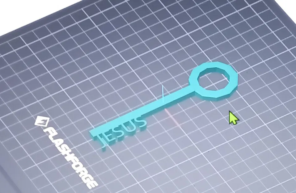 Mô hình chìa khóa in 3D chữ JESUS độc đáo - Image 1