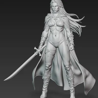 Mô hình in 3D Lady Death 1: Nữ chiến binh dark fantasy sắc nét