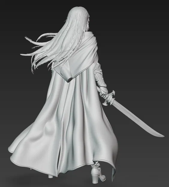 Mô hình in 3D Lady Death 1: Nữ chiến binh dark fantasy sắc nét - Image 3