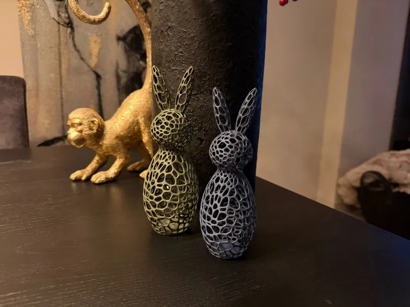 Mô hình trang trí chú Thỏ Phục Sinh Voronoi in 3D cực xinh - Image 1