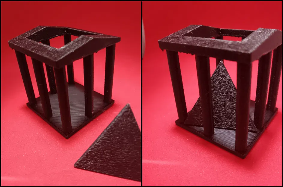 Mô hình giải đố Kim tự tháp trong đền thờ - Thử thách trí tuệ 3D - Image 1