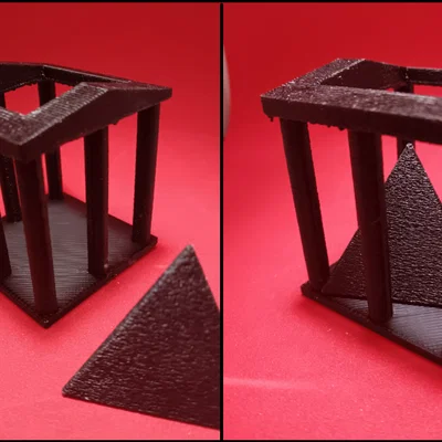 Mô hình giải đố Kim tự tháp trong đền thờ - Thử thách trí tuệ 3D