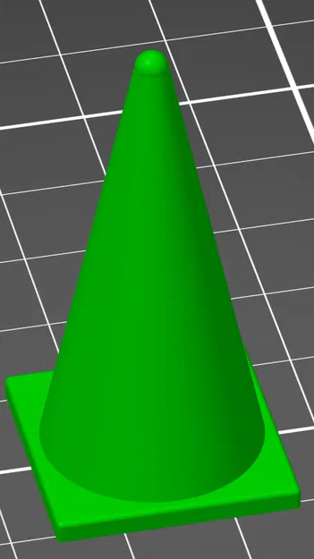 Mô hình nón giao thông (Cone Kužel) in 3D đơn giản và tinh tế - Image 1