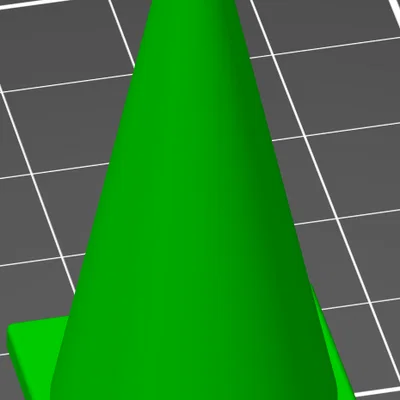 Mô hình nón giao thông (Cone Kužel) in 3D đơn giản và tinh tế