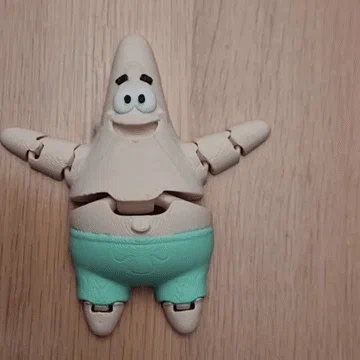 Mô hình sao biển cử động linh hoạt (Articulated Seastar) in nguyên khối