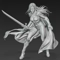 Mô hình 3D Lady Death - Tác phẩm chiến binh Dark Fantasy sắc nét - Thumbnail 2
