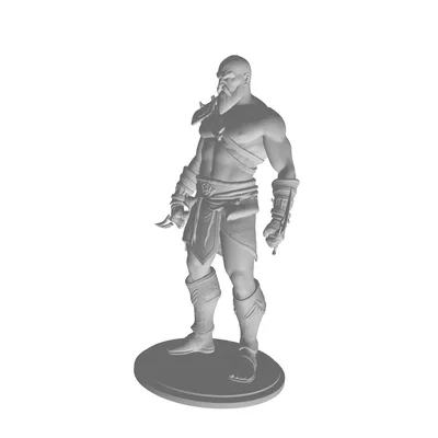 Mô hình 3D Kratos God of War - Tượng Chiến Thần cực chất cho fan