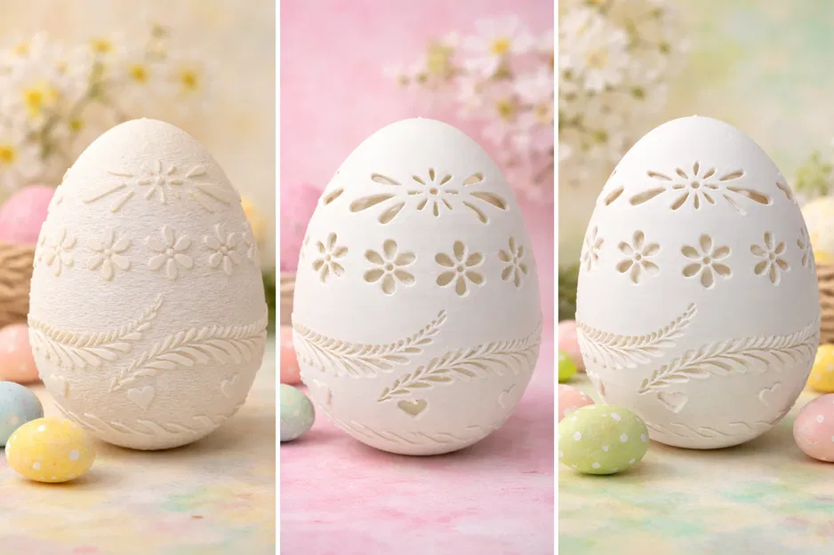 Bộ ba trứng Phục sinh – Dập nổi, Cắt một phần & Cắt thủng - Image 2