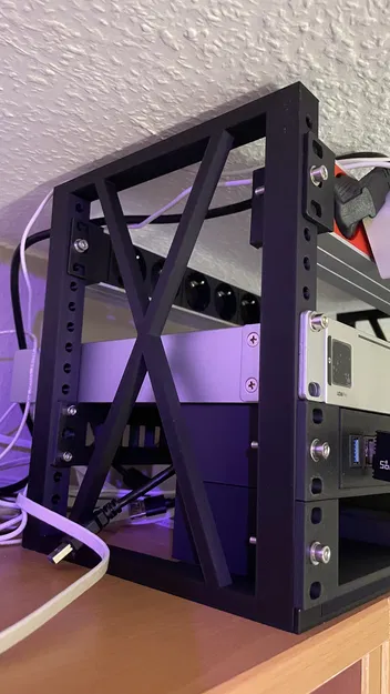 Thanh ray 19 inch tự in 3D cho tủ rack server tại gia chuyên nghiệp - Image 1