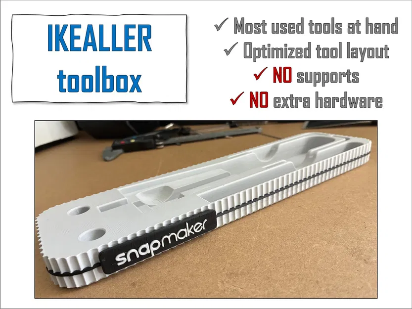 Hộp đựng dụng cụ IKEALLER cho Snapmaker U1 thiết kế bởi @amelo - Image 1