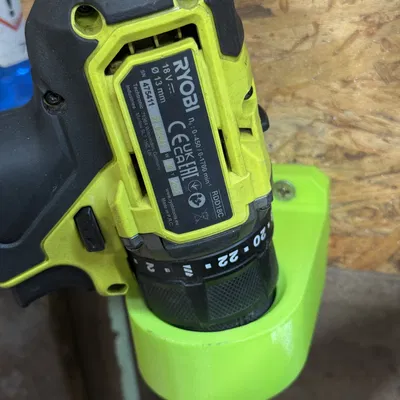 Giá treo máy khoan, máy vặn vít RYOBI 18V (Thiết kế gọn gàng)