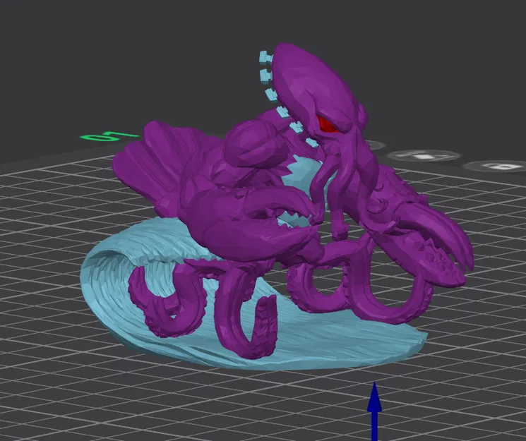 Mô hình Kraken - King of Tokyo (In 3D chi tiết) - Image 1