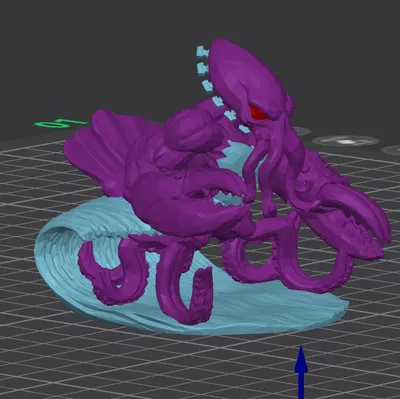 Mô hình Kraken - King of Tokyo (In 3D chi tiết)