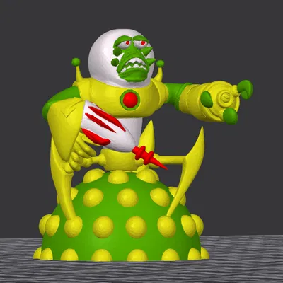 Mô hình 3D nhân vật Alien trong board game King of Tokyo